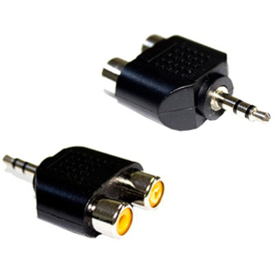 OEM 2 RCA Dişi 3.5 mm Stereo Erkek